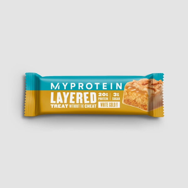 Layered Protein Bar szelet (minta) - White Gold