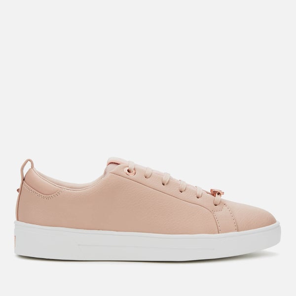 Ted Baker Women's Tedah Branded Leather Trainers - Pink