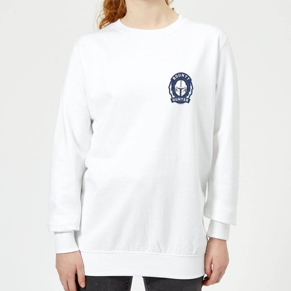 The Mandalorian Bounty Hunter Women's Sweatshirt - White