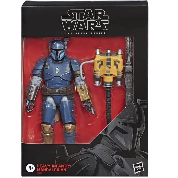 Hasbro Star Wars La Série Noire Figurine articulée Le Mandalorien Infanterie Lourde 15 cm