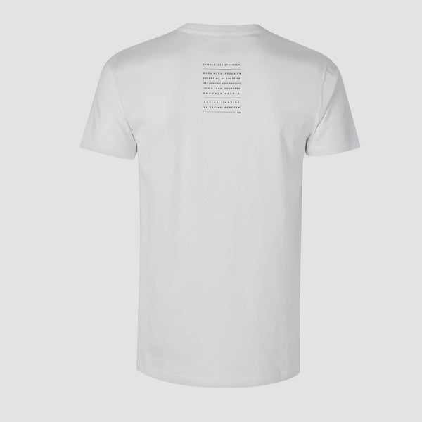 Camiseta Rest Day Slogan - Blanco