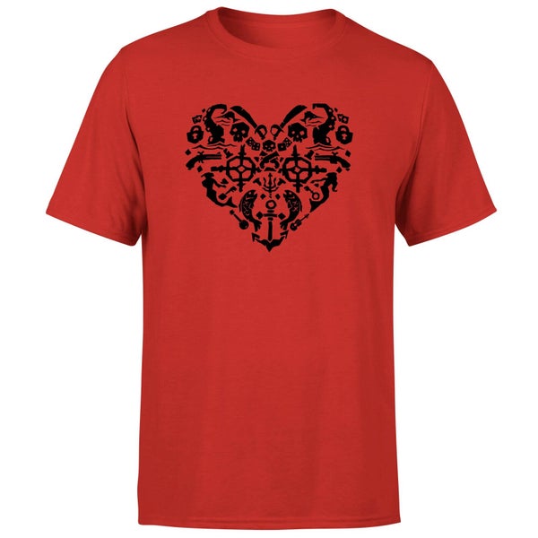 Sea of Thieves Heart T-Shirt - Red