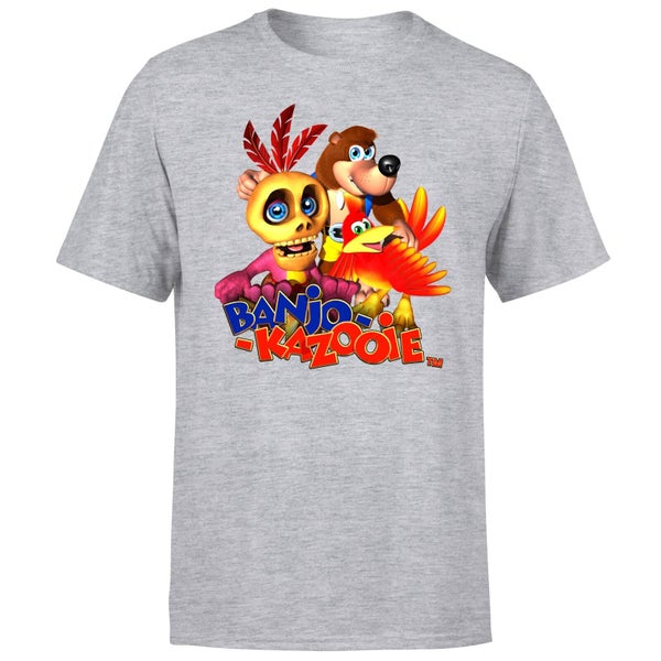 Banjo Kazooie Group T-Shirt - Grey