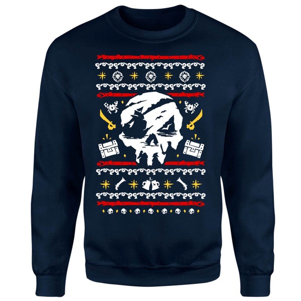Sea of Thieves Christmas Sweater - Navy
