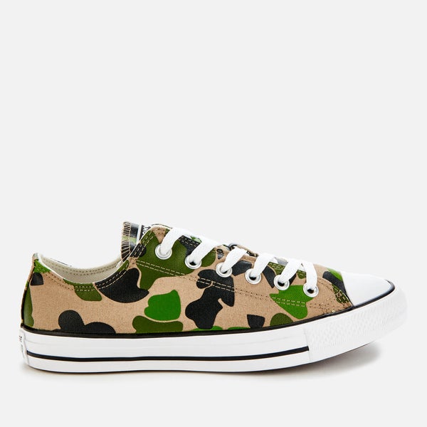 Converse Men's Chuck Taylor All Star Camo Ox Trainers - Black/Candied Ginger/White