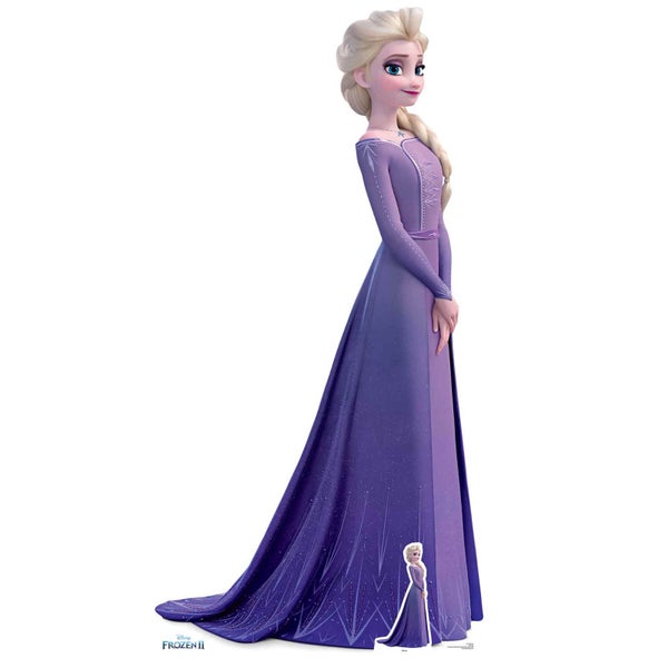 Disney La Reine des neiges 2 Elsa Taille Réelle en Carton Grandeur Nature