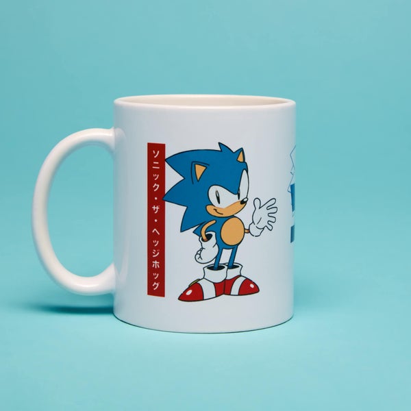 Sonic Japanese Mug- White