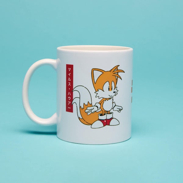Tails Japanese Mug- White