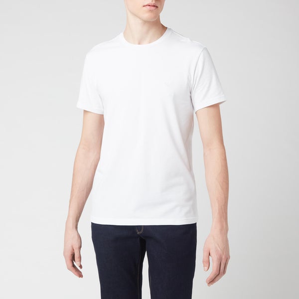 Emporio Armani Men's Shiny Logo Band T-Shirt - White