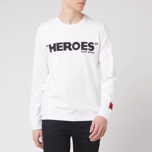HUGO Men's Deroes Sweatshirt - White