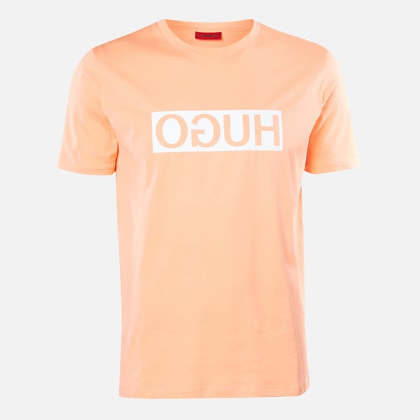 HUGO Men's Dicagolino202 T-Shirt - Light/Pastel Orange