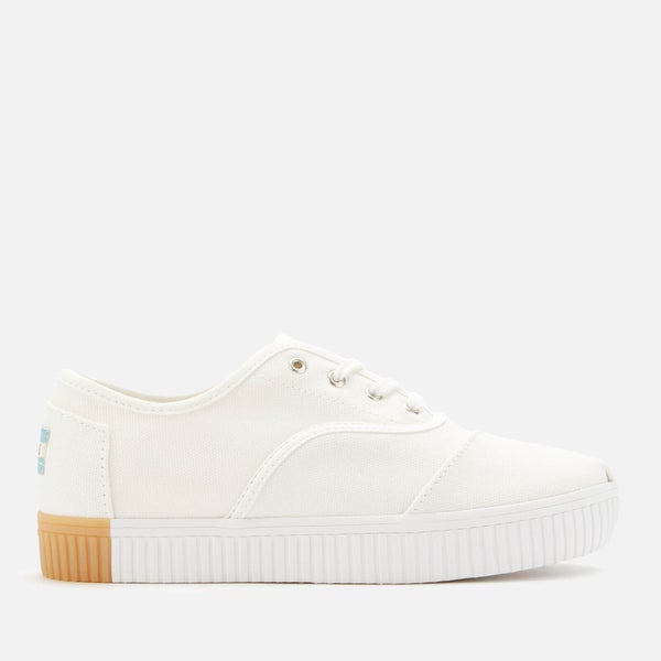 TOMS Women's White Heritage Cordones Lace Up Trainers - White