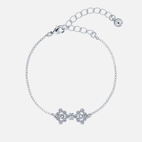 Ted Baker Women's Brinnal: Small Crystal Bow Bracelet - Silver/Crystal
