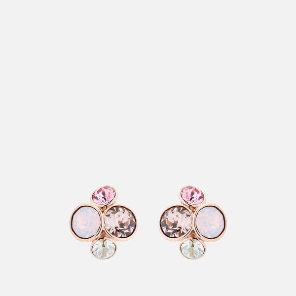 Ted Baker Women's Lynda: Jewel Cluster Stud Earring - Rose Gold/Pink Multi