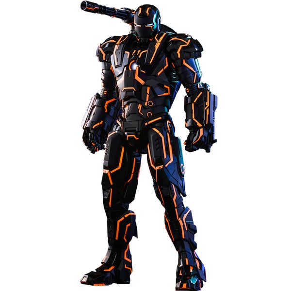 Hot Toys Exklusive Marvel Neon Tech War Machine Actionfigur im Maßstab 1:6, 32cm