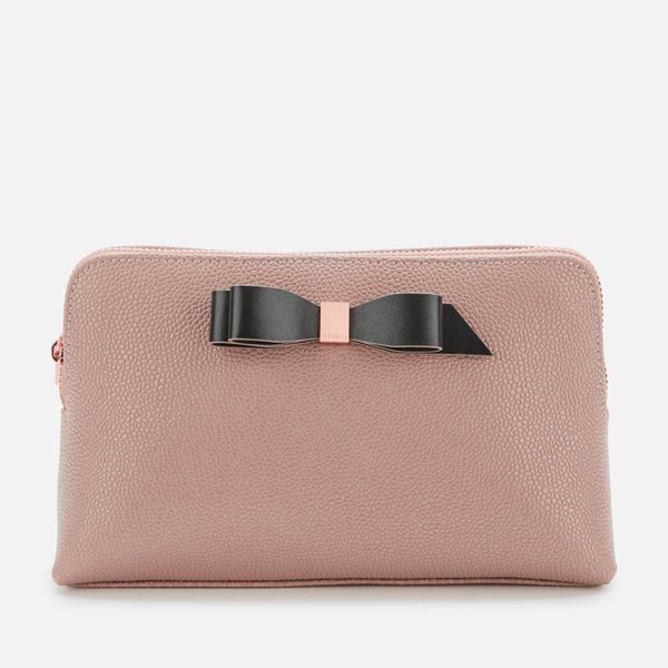 Ted Baker Women's Elois Bow Leather Washbag - Taupe