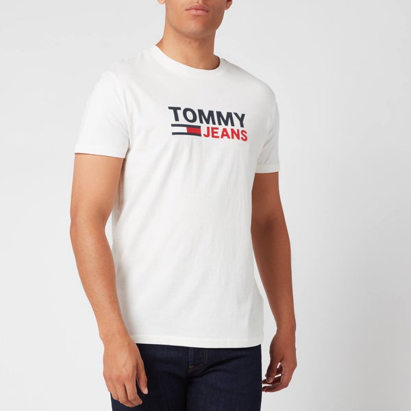 Tommy Jeans Men's Corporate Logo T-Shirt - White