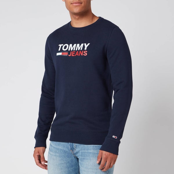 Tommy Jeans Men's Corporate Logo Sweatshirt - Twilight Navy