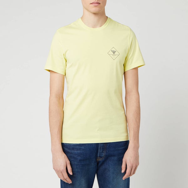 Barbour Beacon Men's Box Logo T-Shirt - Pale Lemon