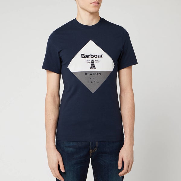 Barbour Beacon Men's Diamond T-Shirt - Navy