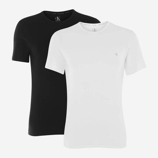 Calvin Klein Men's 2 Pack Crewneck T-Shirts - Black/White