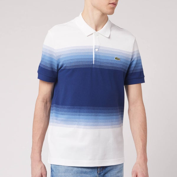 Lacoste Men's Degrade Polo Shirt - Blue/White
