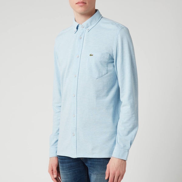 Lacoste Men's Pique Shirt - Light Blue Marl
