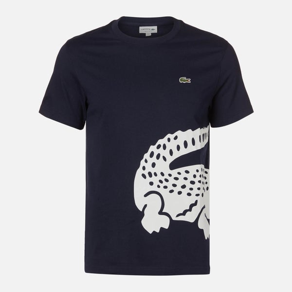 Lacoste Men's Large Croc T-Shirt - Navy