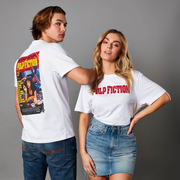 T-shirt Pulp Fiction - Unisex - Blanc