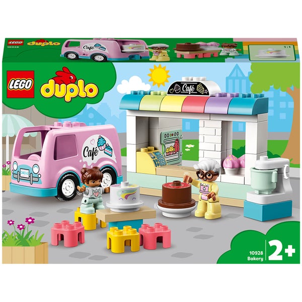 LEGO DUPLO Stad: Bakkerij en Café Bestelwagen Speelgoed voor Peuters (10928)