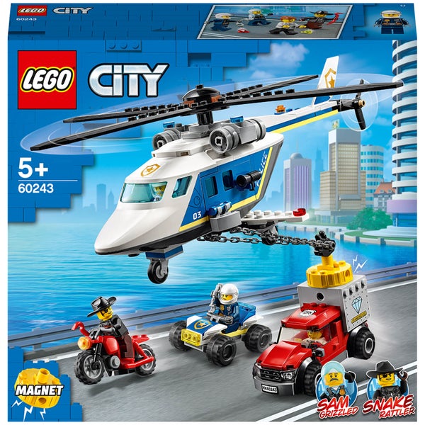 LEGO City : Ensemble de Jeux de Construction L'Arrestation en Hélicoptère (60243)