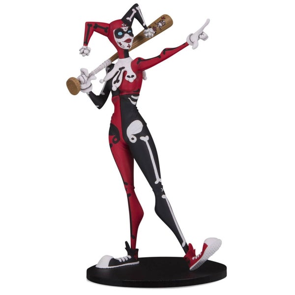 DC Collectibles DC Artist Alley Harley Quinn PVC Collector Statue by Nooligan - Day of the Dead Exclusive Variant