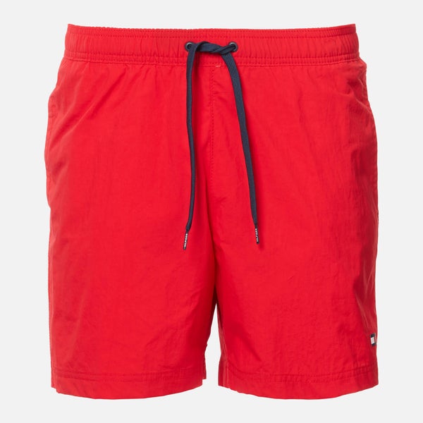 Tommy Hilfiger Men's Small Logo Swim Shorts - Red Glare