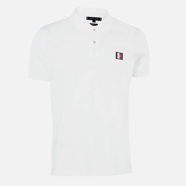 Tommy Hilfiger Men's Icon Mini Badge Regular Polo Shirt - White