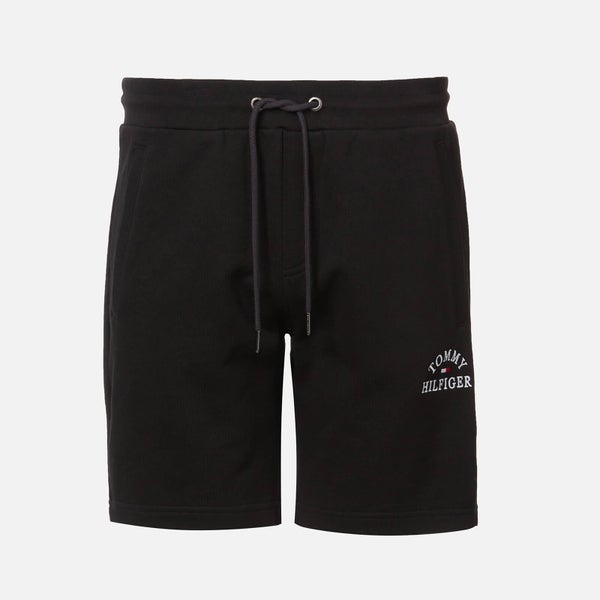 Tommy Hilfiger Men's Basic Embroidered Sweat Shorts - Black