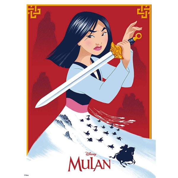 Disney Mulan Giclée Par Doaly