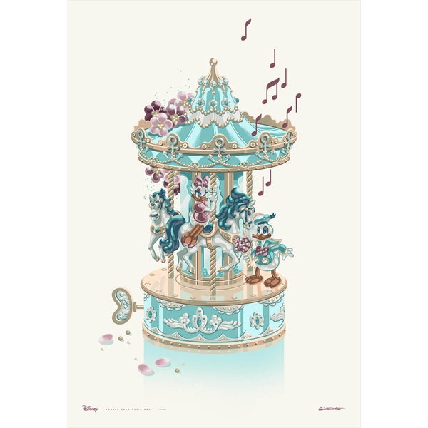 Disney's Donald Duck Music Box by George Caltsoudas Limited Edition Giclee Print