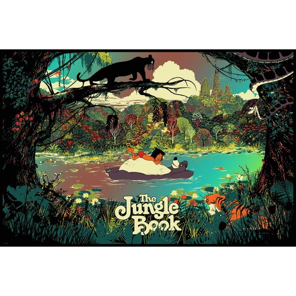 Disney's The Jungle Book by Raid71 Limited Edition Screenprint Print - Variant