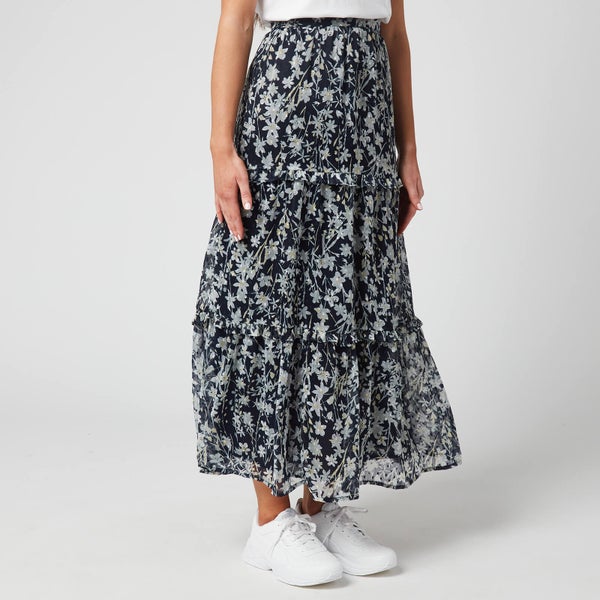 Superdry Women's Margaux Maxi Skirt - Navy Floral