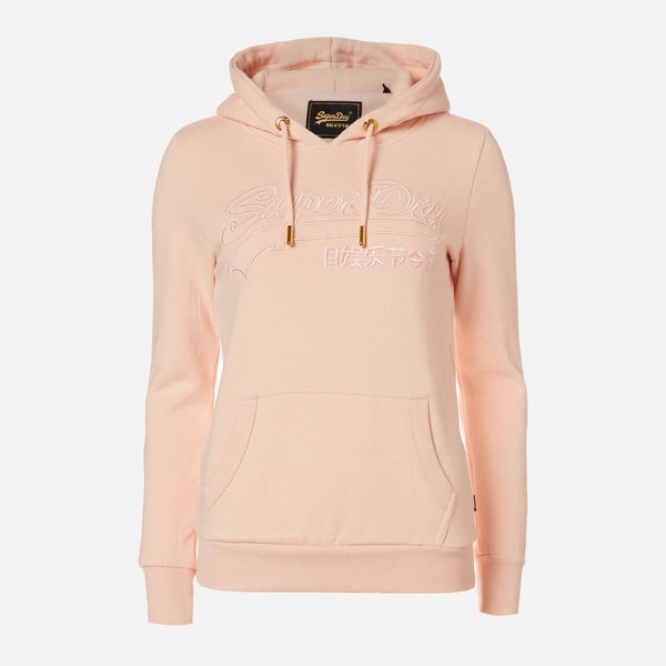 Superdry Women's Vl Emb Outline Entry Hoodie - Peach Whip