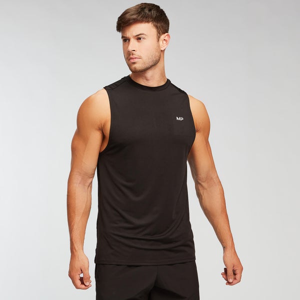 MP muška majica bez rukava za trening - crna - XL