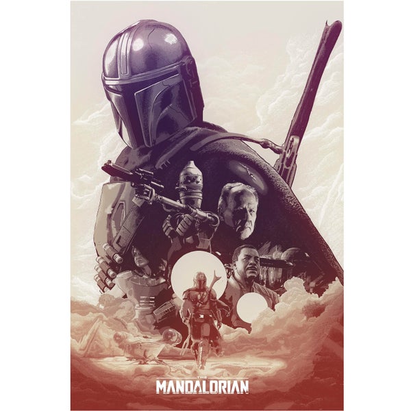 Star Wars: The Mandalorian "They're Waiting For You" Lithograph Print by Devin Schoeffler