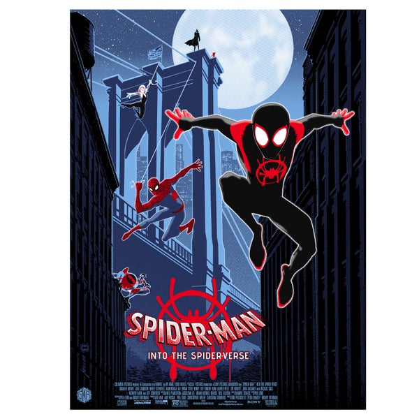 Marvel Into The Spider-Verse Lithograph Print by Brian Miller