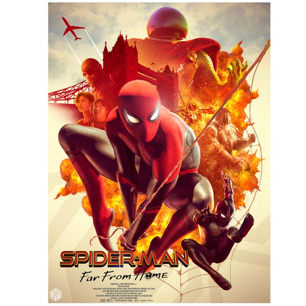 Marvel Spider-Man: Far From Home Lithograph Print by Carlos Dattoli