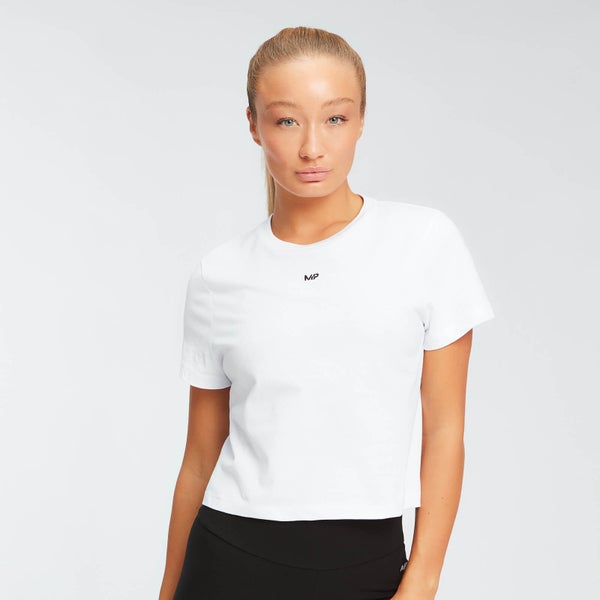 MP Essentials cropped T-shirt voor dames - Wit