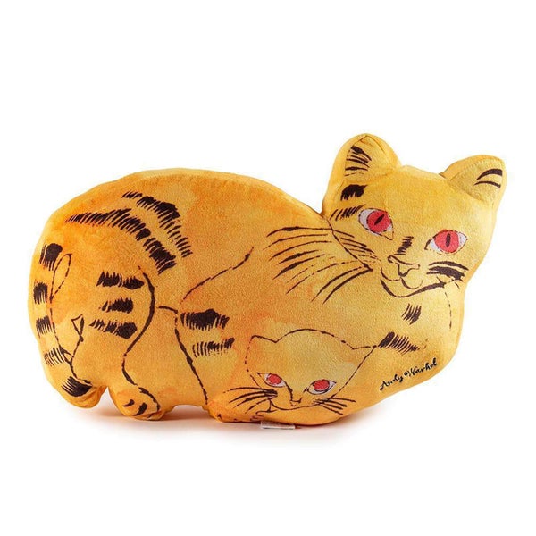 Kidrobot Yellow Cat Pillows Plush by Andy Warhol
