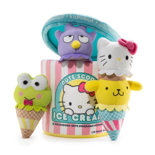 Kidrobot Sanrio Hello Kitty Ice Cream Scoops Medium Plüschfigur