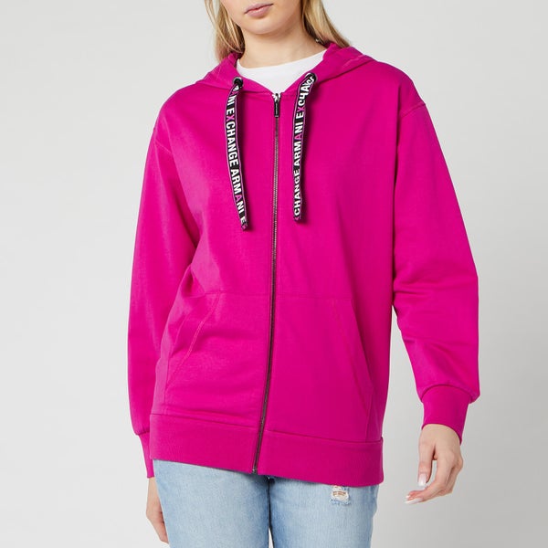 Armani Exchange Women's Full Zip Hoodie - Bright Pink