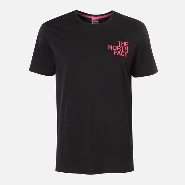 The North Face Men's Graphic Flow 1 T-Shirt - TNF Black/Mr. Pink