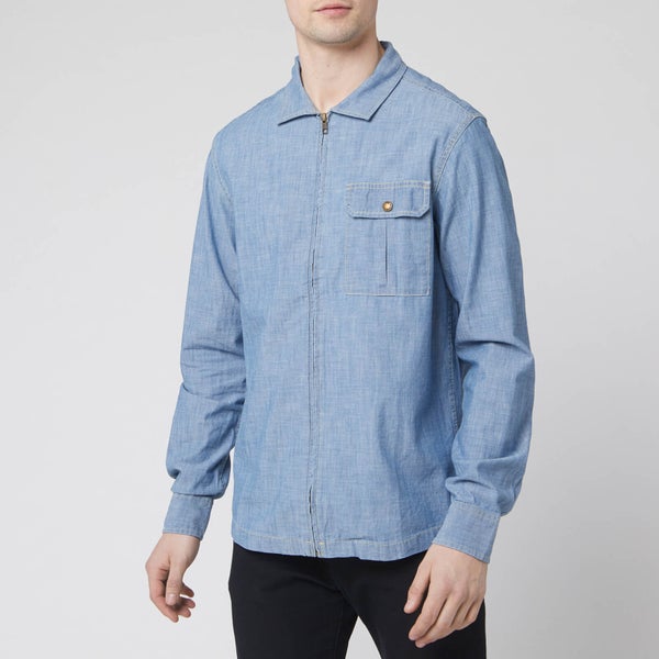 The North Face Men's Long Sleeve Berkeley Chambray Shirt - Medium Indigo